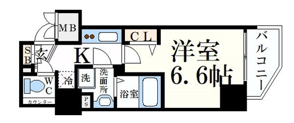 元町駅 徒歩9分 12階の物件間取画像